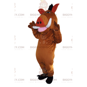 BIGGYMONKEY™ mascot costume of Pumba, the famous warthog from