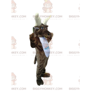 Moose BIGGYMONKEY™ Mascot Costume with Great Antlers -