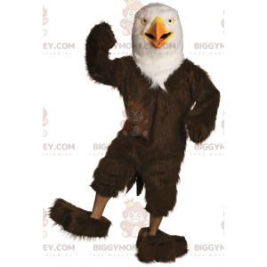 Very Realistic Brown and White Eagle BIGGYMONKEY™ Mascot