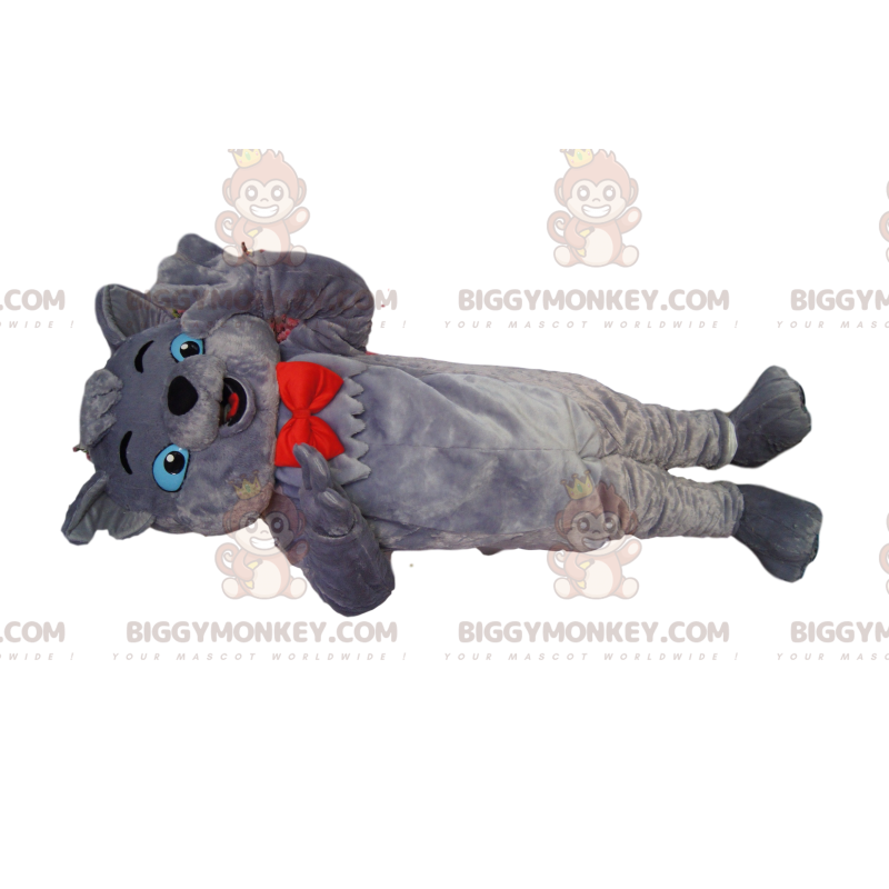 Berlioz's BIGGYMONKEY™ mascot costume, the famous gray cat from