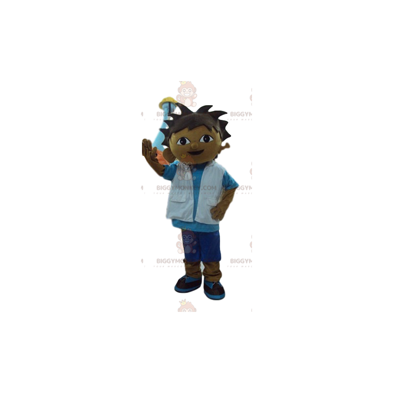 BIGGYMONKEY™-mascottekostuum voor kleine jongen in Scoot-outfit BIGGYMONKEY™-mascottekostuum voor kleine jongen in Scoot-outfit