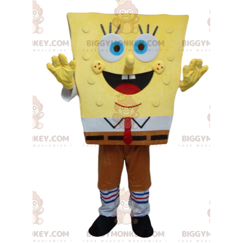 Costume mascotte SpongeBob BIGGYMONKEY™ super entusiasta