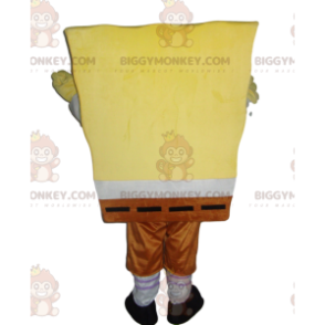 Superentusiastisk SpongeBob BIGGYMONKEY™ maskotdräkt - Maskoter kända människor - BIGGYMONKEY_014086 - BiggyMonkey.com