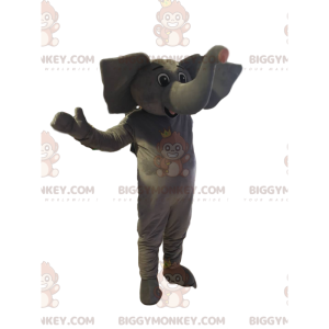 Kostium maskotki BIGGYMONKEY™ Szary słoń z gigantycznymi uszami