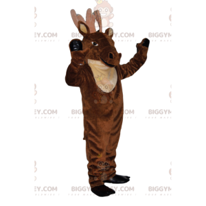 Majestätischer brauner Hirsch mit großem Geweih BIGGYMONKEY™