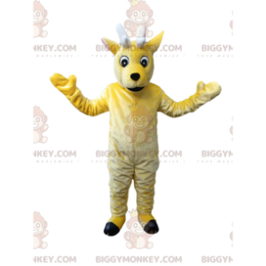 Πραγματικά χαριτωμένη στολή μασκότ BIGGYMONKEY™ Little Yellow Deer - Μασκότ ελαφιών και ελαφιών - BiggyMonkey.com