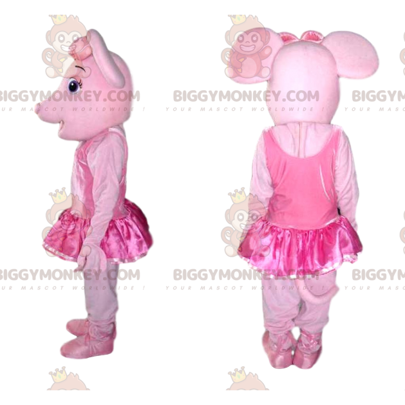BIGGYMONKEY™ mascot costume pink slut with pink tulle - Pig Mascots - BIGGYMONKEY_014100 - BiggyMonkey.com