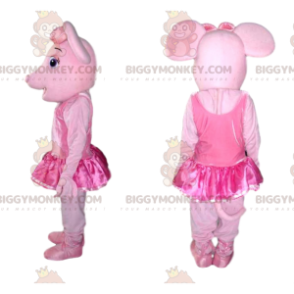 BIGGYMONKEY™ mascot costume pink slut with pink tulle - Pig Mascots - BIGGYMONKEY_014100 - BiggyMonkey.com