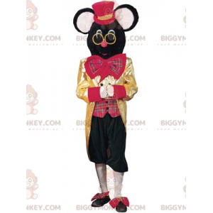 Costume de mascotte BIGGYMONKEY™ de souris noire de souris de
