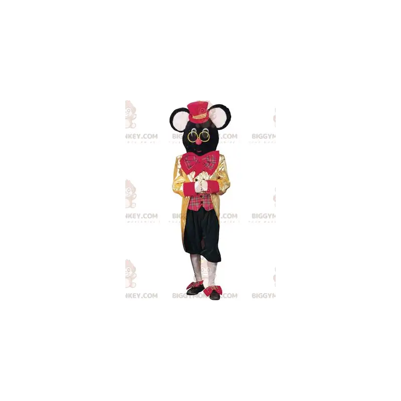 Sirkushiiri, musta hiiri BIGGYMONKEY™ maskottiasu - Sirkushiiri, musta hiiri BIGGYMONKEY™ maskottiasu -