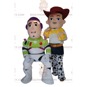 Toy Story Jessie en Buzz Lightyear BIGGYMONKEY™ mascottekostuum