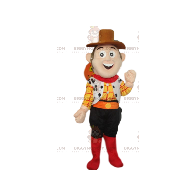 Simpatico costume da mascotte da cowboy BIGGYMONKEY™. Costume Simpatico costume da mascotte da cowboy BIGGYMONKEY™. Costume