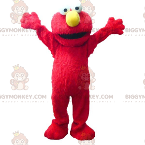 Costume de mascotte BIGGYMONKEY™ d'Elmo marionnette rouge -