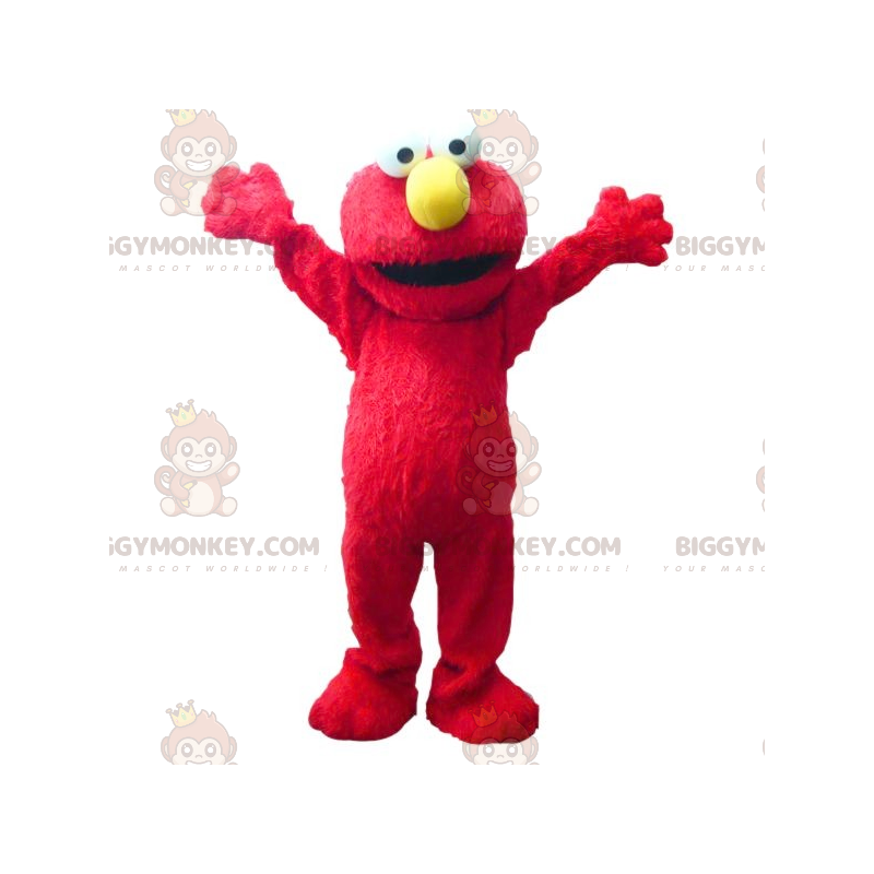 BIGGYMONKEY™ maskotti asu Elmo Famous Red Puppet -