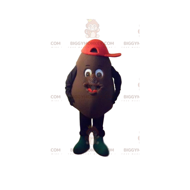 Brown Character BIGGYMONKEY™ Mascot Costume with Red Cap – Brown Character BIGGYMONKEY™ Mascot Costume with Red Cap –