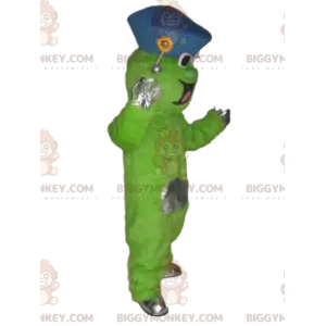 Legrační kostým neonově zelené postavy BIGGYMONKEY™ s modrým