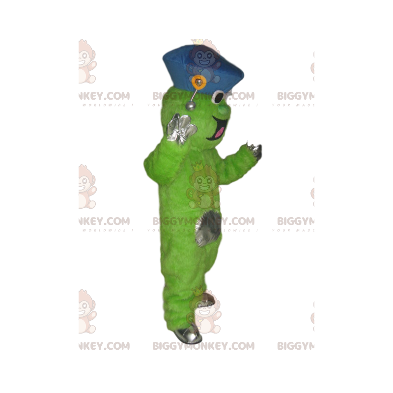 Disfraz de mascota BIGGYMONKEY™ de monstruo verde Tamaño L (175-180 CM)