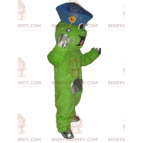 Funny Neon Green Character BIGGYMONKEY™ Mascot Costume With