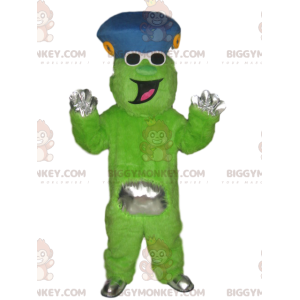 Disfraz de mascota BIGGYMONKEY™ de carácter verde neón