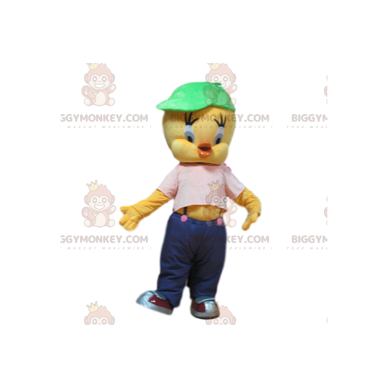 BIGGYMONKEY™ mascot costume of Tweety, the little canary from
