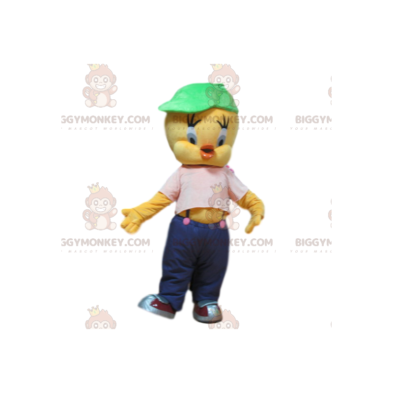 BIGGYMONKEY™ mascottekostuum van Tweety, de kleine kanarie uit BIGGYMONKEY™ mascottekostuum van Tweety, de kleine kanarie uit