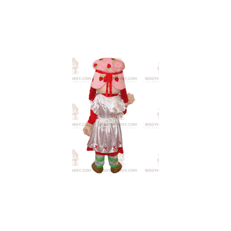 Costume de mascotte BIGGYMONKEY™ de Charlotte aux fraises avec