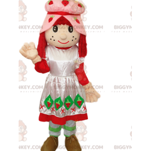 Strawberry Shortcake Kostium maskotki BIGGYMONKEY™ z różową