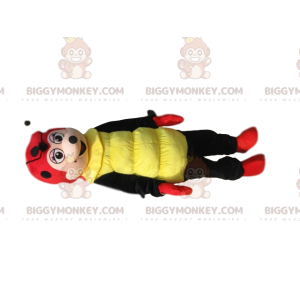 Red and Black Ladybug BIGGYMONKEY™ Mascot Costume with Small