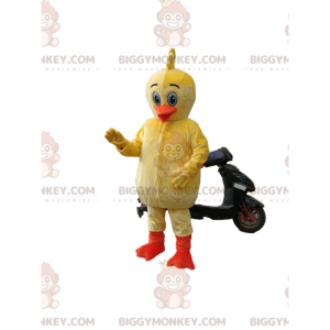 BIGGYMONKEY™ maskotkostume Lille gul and med orange næb - Ænder maskot - BIGGYMONKEY_014133 - BiggyMonkey.com
