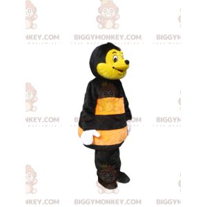 Fantasia de mascote BIGGYMONKEY™ de abelha amarela e preta.