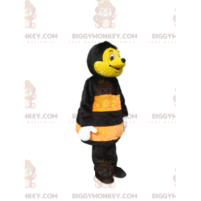Keltainen ja musta mehiläinen BIGGYMONKEY™ maskottiasu.