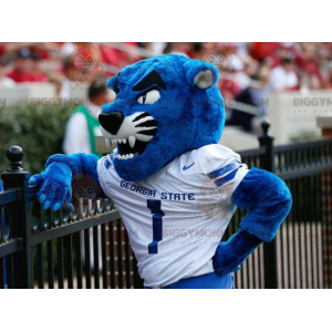 Giant Blue and White Tiger BIGGYMONKEY™ Mascot Costume -