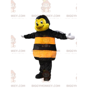 Gul og sort bi BIGGYMONKEY™ maskotkostume. bi kostume -