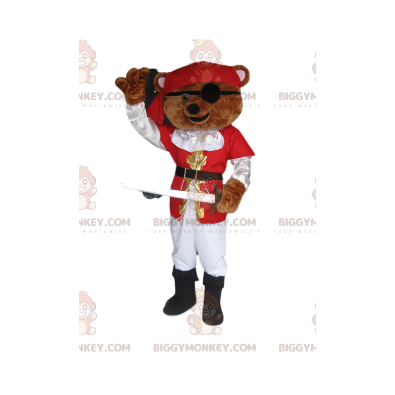 Costume da mascotte dell'orso bruno marrone BIGGYMONKEY™ con