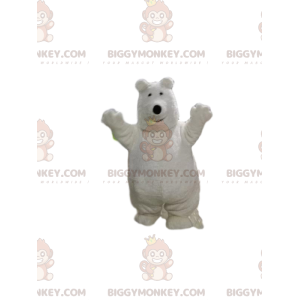 Kostium pluszowego misia polarnego BIGGYMONKEY™. Kostium białego niedźwiedzia - Maskotka niedźwiedź - BiggyMonkey.com