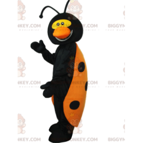 Velmi zábavný černožlutý kostým maskota BIGGYMONKEY™ berušky –