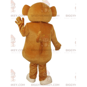 Hnědý a krémový kostým maskota Little Monkey BIGGYMONKEY™.