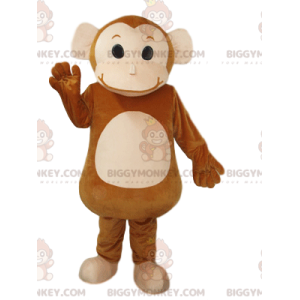 Traje de mascote de macaco chimpanzé marrom macio e peludo BIGGYMONKEY™