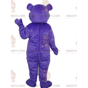 BIGGYMONKEY™ Heart Nose Purple Bear Bear Mascot Costume –