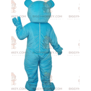 Traje de mascote de Urso Azul com Olhos Maravilhosos