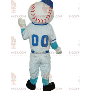 Sportfiguur BIGGYMONKEY™ mascottekostuum met honkbalkop -