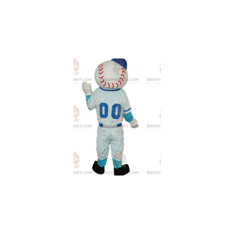 Sportfiguur BIGGYMONKEY™ mascottekostuum met honkbalkop -