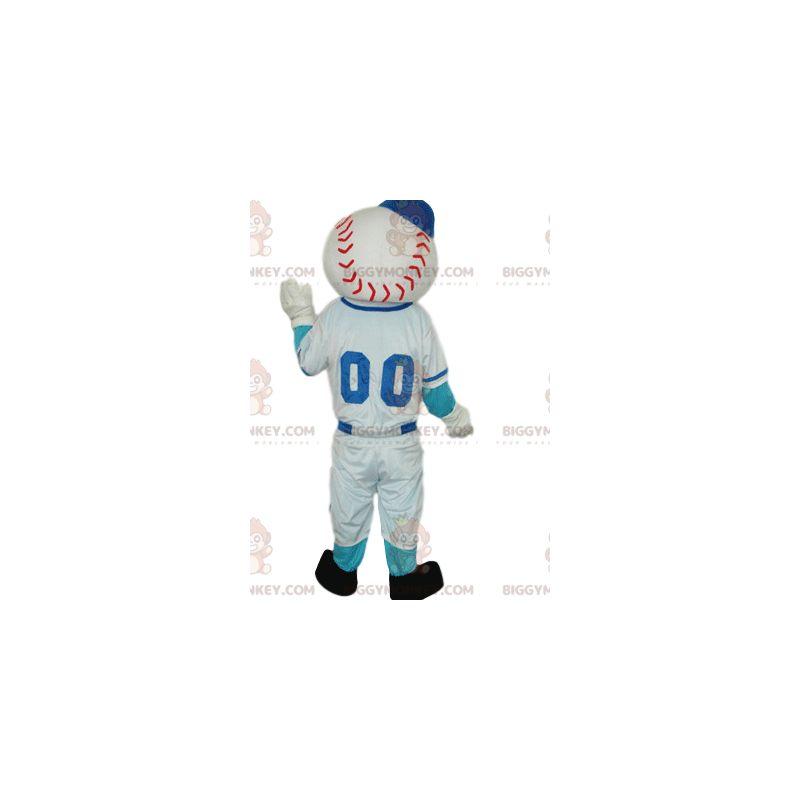 Sports Character BIGGYMONKEY™ Mascot Costume with Baseball Ball Sports Character BIGGYMONKEY™ Mascot Costume with Baseball Ball