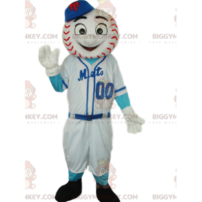 Sports Character BIGGYMONKEY™ Mascot Costume with Baseball Ball