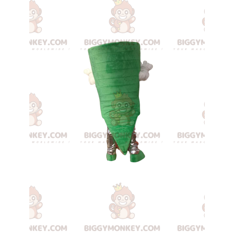 Costume de mascotte BIGGYMONKEY™ de bonhomme vert avec un Costume de mascotte BIGGYMONKEY™ de bonhomme vert avec un