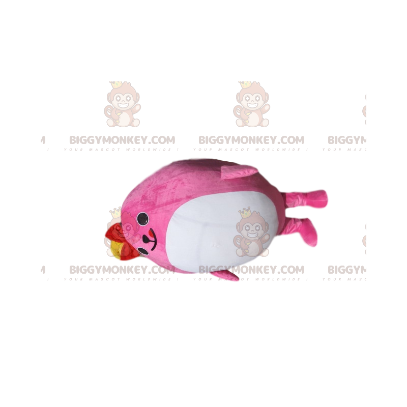 Kostium maskotka BIGGYMONKEY™ Pulchna różowa postać z czerwoną Kostium maskotka BIGGYMONKEY™ Pulchna różowa postać z czerwoną