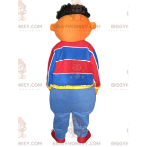 BIGGYMONKEY™ Funny Brown Man With Squinting Eyes Mascot Costume