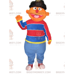 BIGGYMONKEY™ Funny Brown Man With Squinting Eyes Mascot Costume