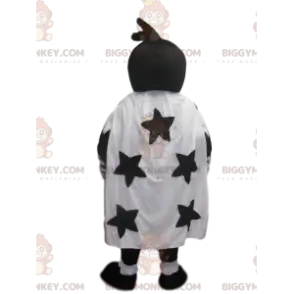 Crow BIGGYMONKEY™ Mascot Costume with Black and White