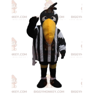 Costume de mascotte BIGGYMONKEY™ de corbeau avec une tenue de